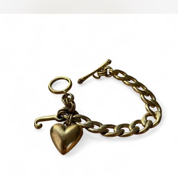 |Juicy Couturel Vintage Bubble Heart Charm Bracelet - Picture 3 of 7